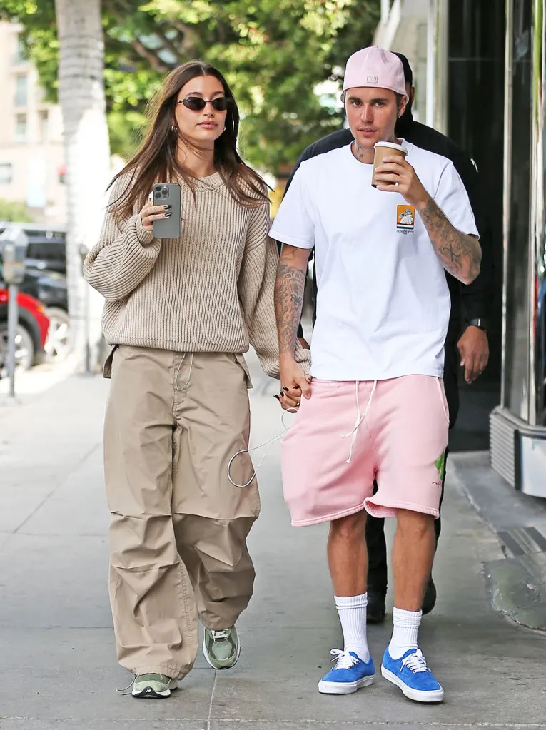 Hailey Bieber & Justin Bieber sneaker style